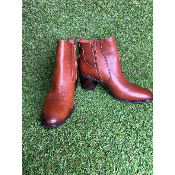 Naturalizer‎ Brown Leather Laura Booties 9.5 - Picture 3 of 12